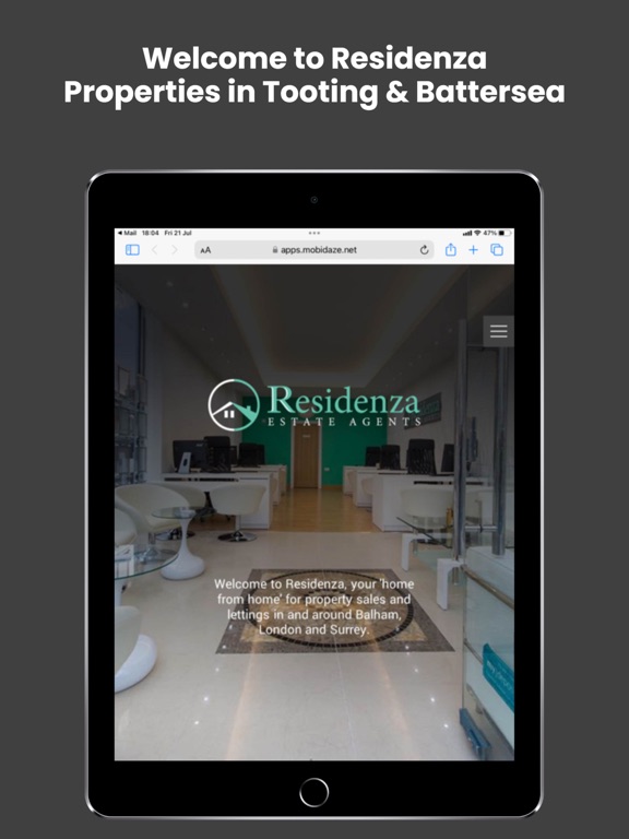 Screenshot #1 for Residenza Properties Ltd