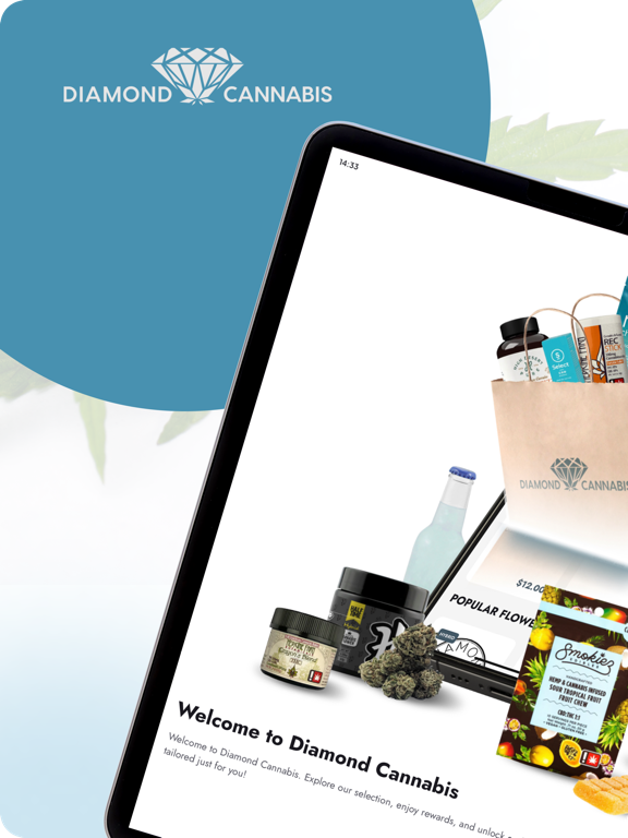 Diamond Cannabis iPad screenshot 1 - Shopping app