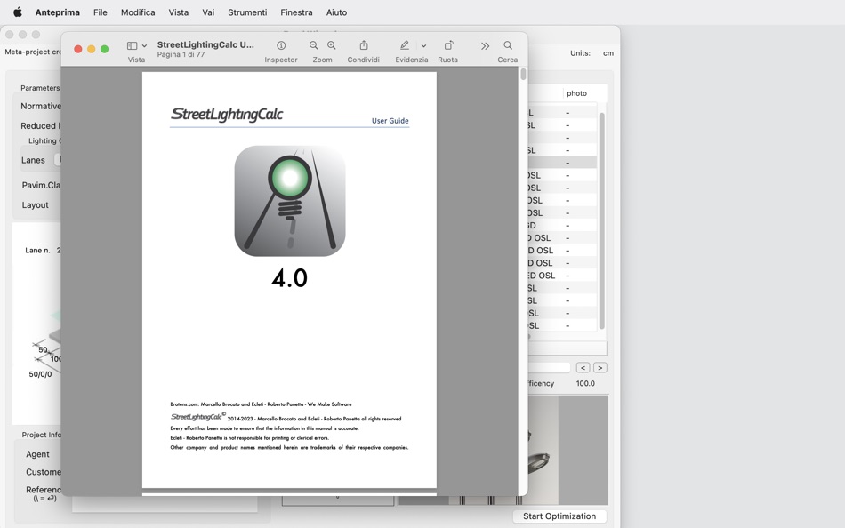 #5. Street Lighting Calc (macOS) 由: Marcello Brocato