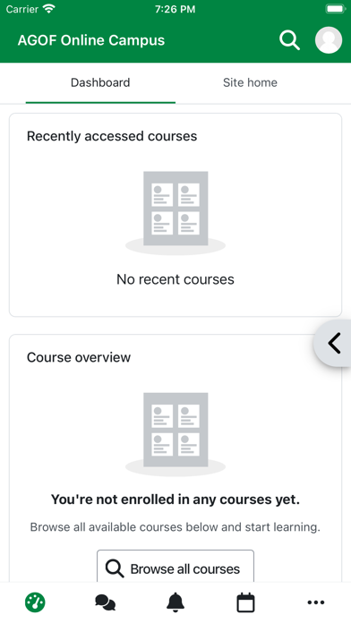 AGOF Online Campus Screenshot