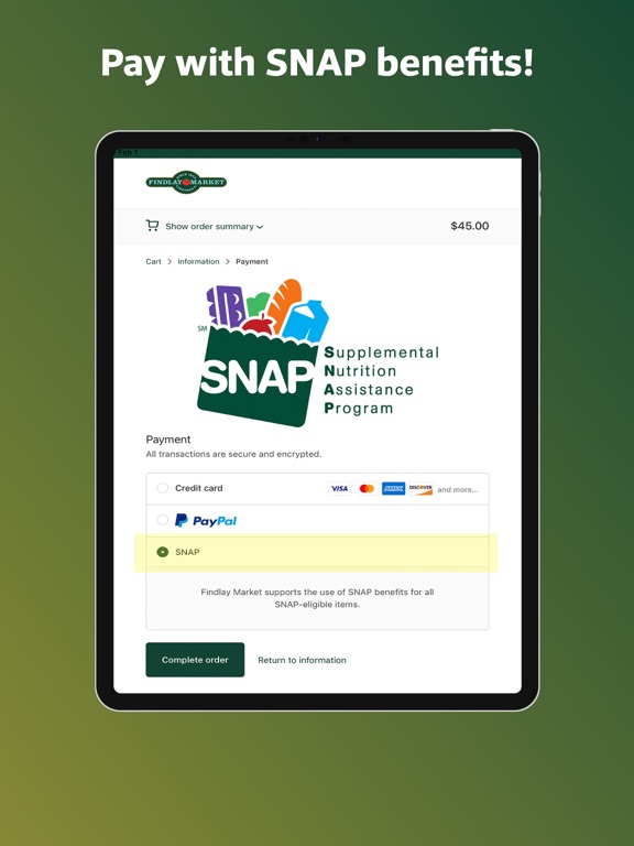 Findlay Market Shopping App iPad screenshot 6 - Food & Drink app
