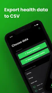health export csv iphone screenshot 1