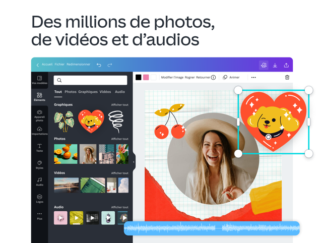 ‎Canva : Éditeur Photo et vidéo Capture d'écran