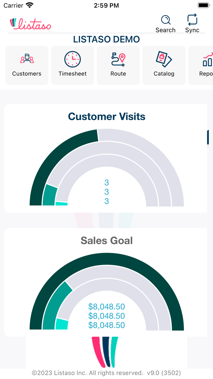 Listaso Sales Order and Catalog