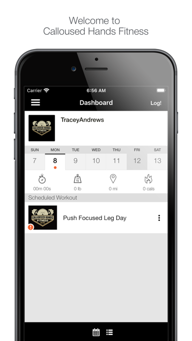 Calloused Hands Fitness Screenshot