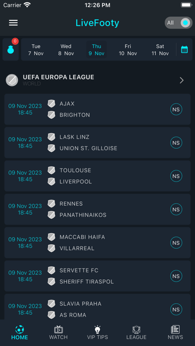 Livefooty - Live Football Tv Screenshot