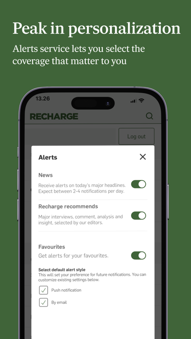 Recharge News Screenshot