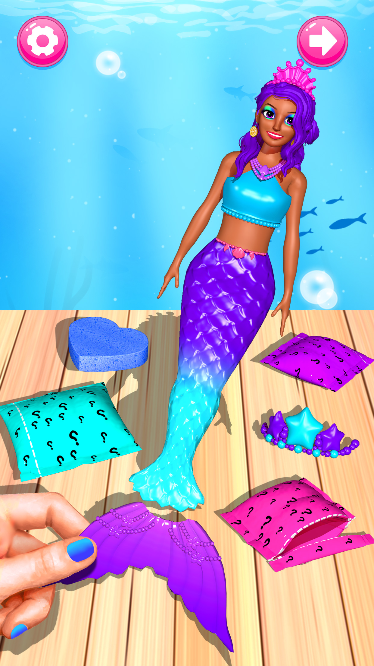 Color Reveal Mermaid Games