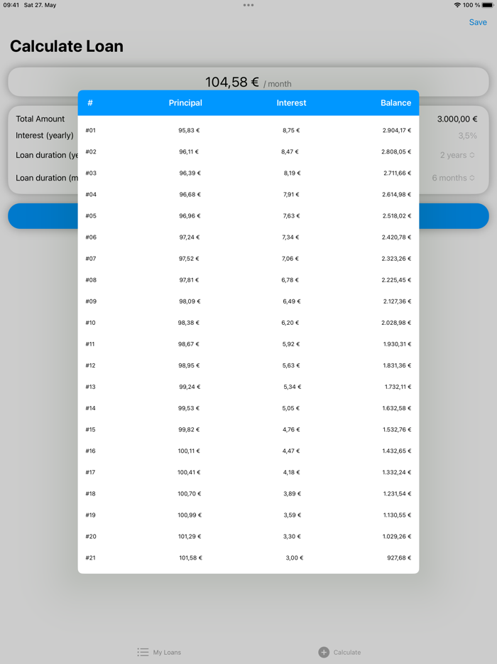 Loans - My Loan Calculator