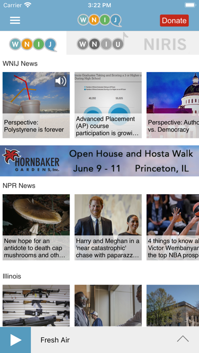 WNIJ Public Radio App Screenshot
