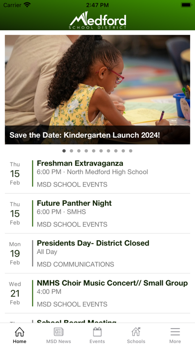Medford School District 549C Screenshot