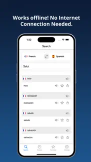 french spanish dictionary+ iphone screenshot 2