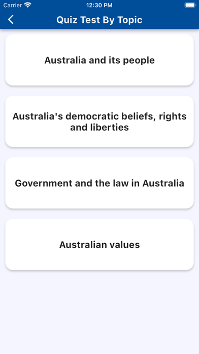 Australian Citizen Test Prep Screenshot