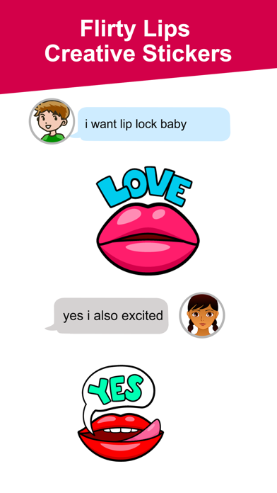 Flirty Lips Sticker Screenshot