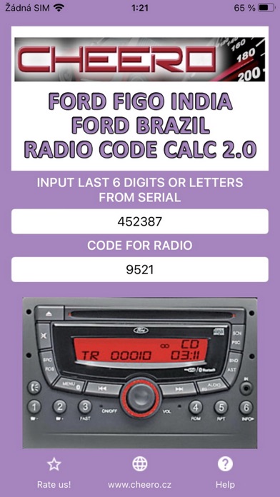 RADIO CODE for FORD FIGO INDIAのおすすめ画像1