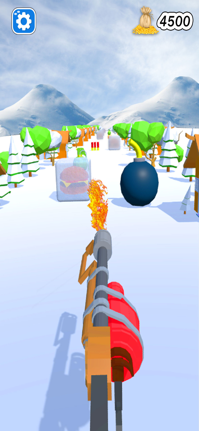 Flow Fire Frozen Cube