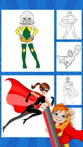 Game screenshot Super heroes coloring pages hack