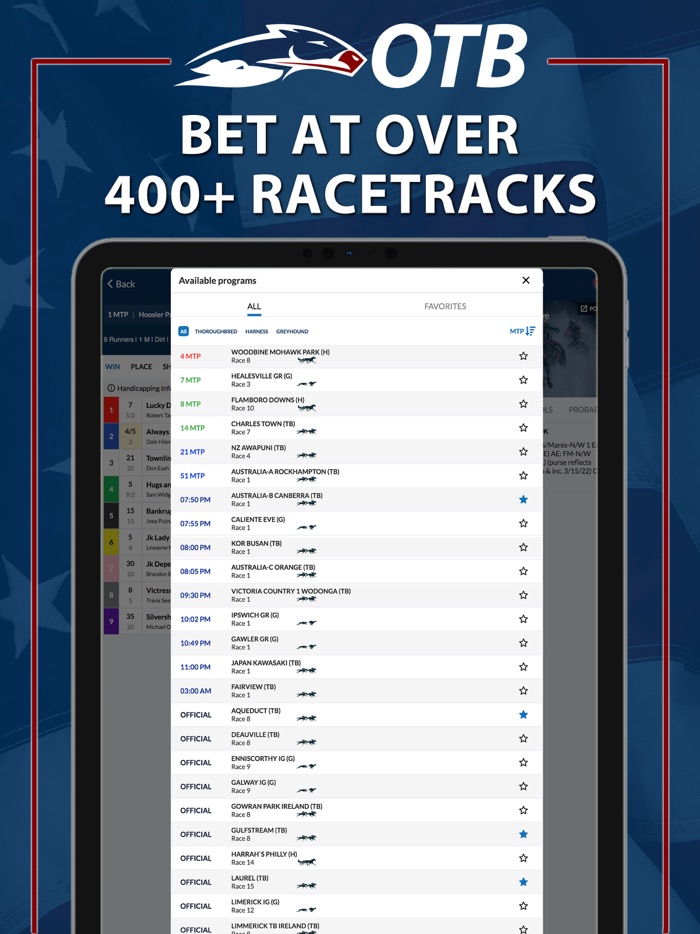 OTB - Horse Race Betting App