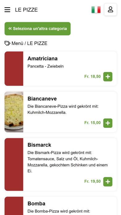 Pizzeria Restaurant Schwert Screenshot