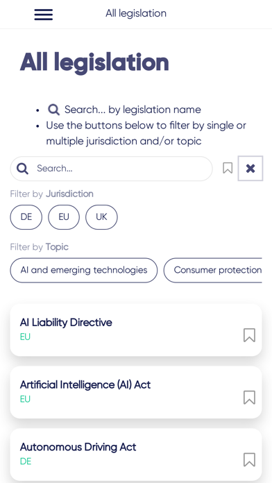 TW Digital Legislation Tracker Screenshot