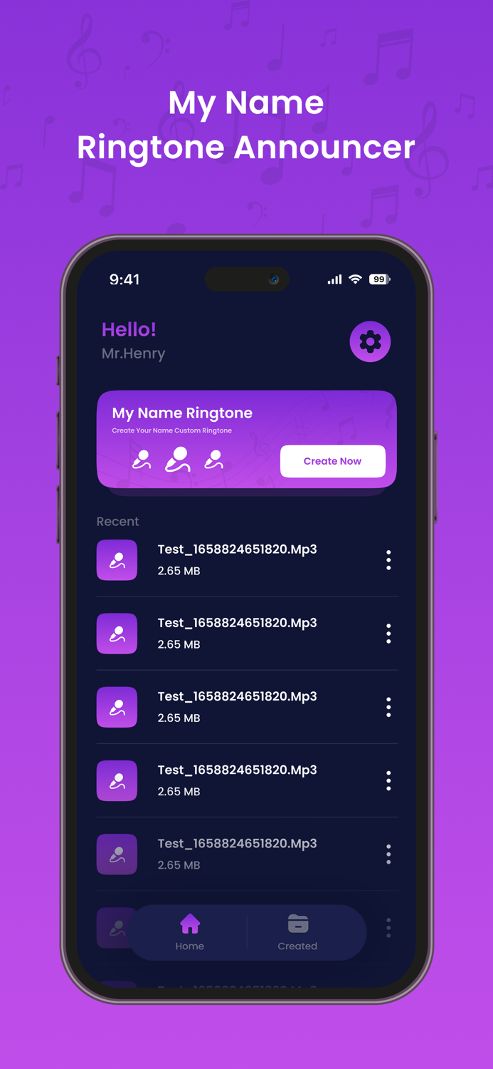 My Name Ringtone Announcer