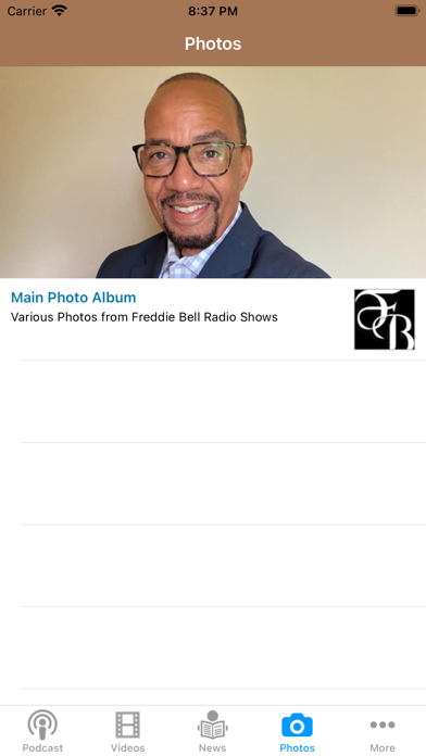 Freddie Bell Radio Shows Screenshot
