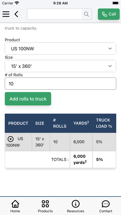US Fabrics Screenshot