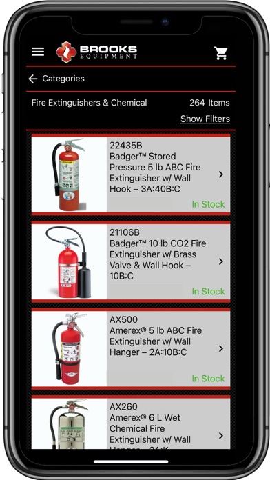Brooks Equipment Screenshot
