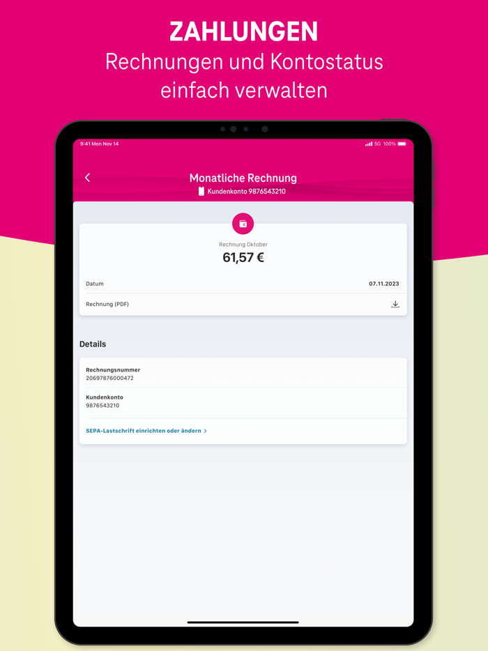 MeinMagenta Handy and Festnetz