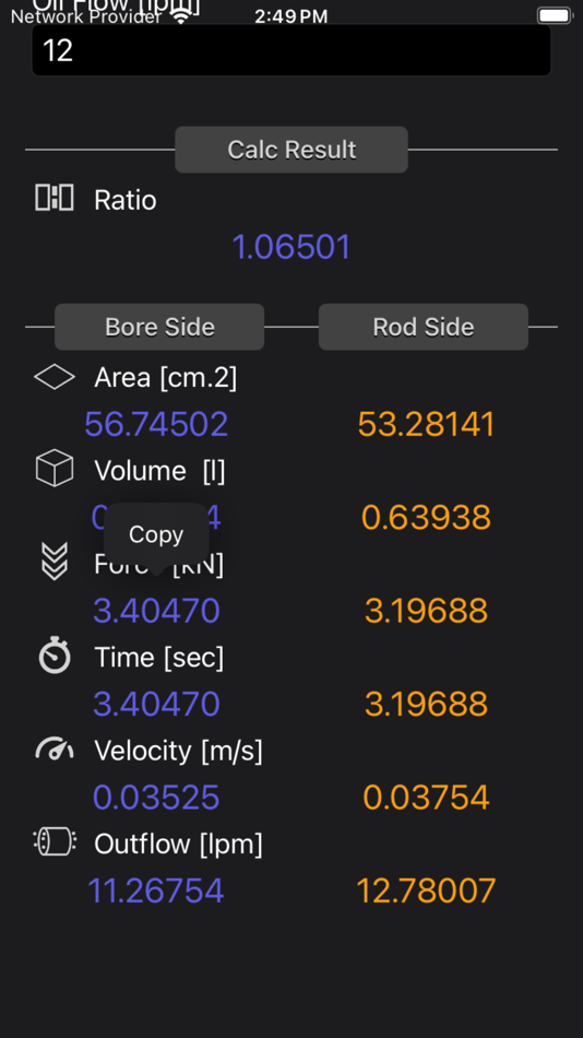 #9. Hydraulic Cylinder Calc (iOS) 由: Nitrio