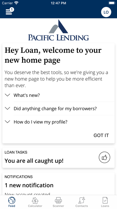 Pacific Lending Mortgage App Screenshot