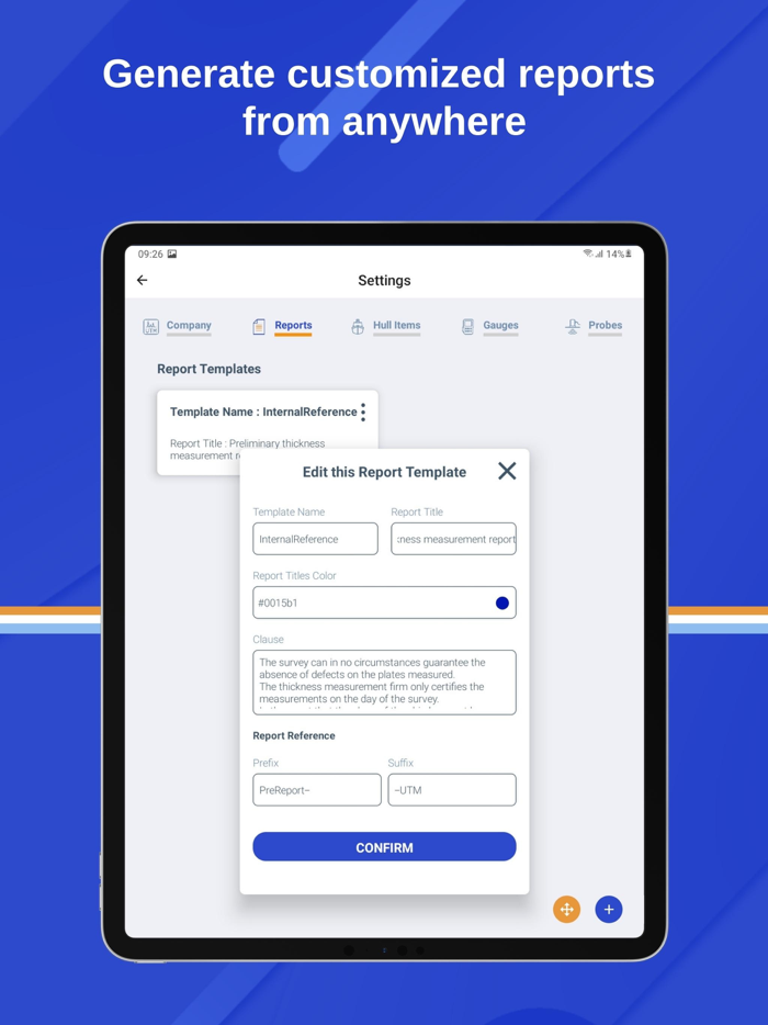 UTM Reporting marine survey