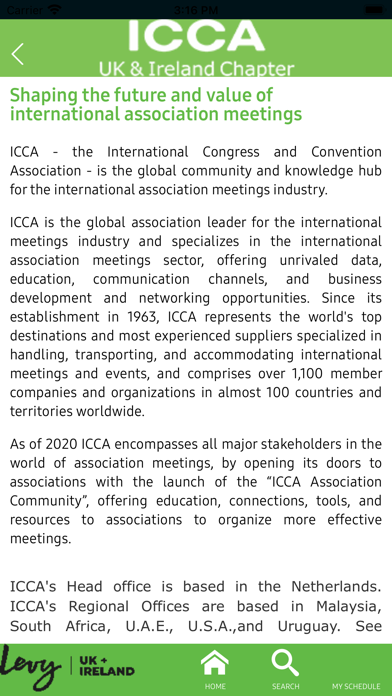 ICCA UK & IRELAND Screenshot