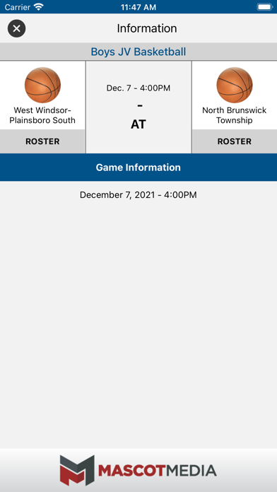 North Brunswick Athletics Screenshot