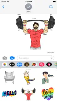 gay muscle life stickers iphone screenshot 1