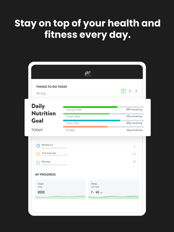 Gains And Cuts iPad screenshot 2 - Health & Fitness app
