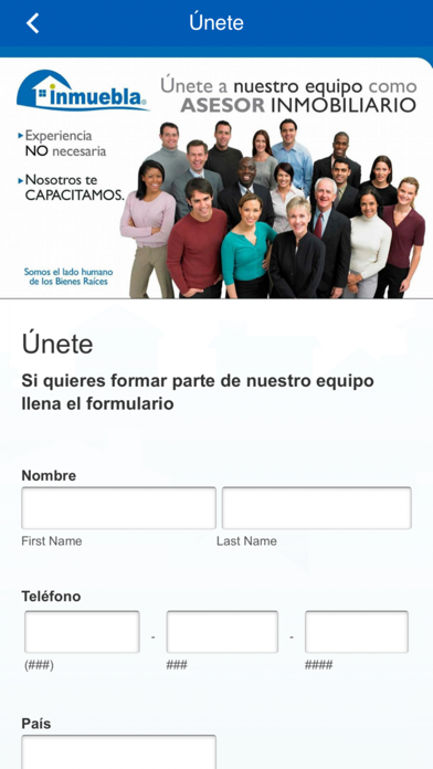 Inmuebla Bienes Raíces Screenshot