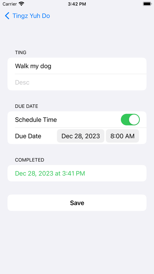 #6. Do Tingz: To-Do List & Planner (iOS) Με: Sabrina Kundu