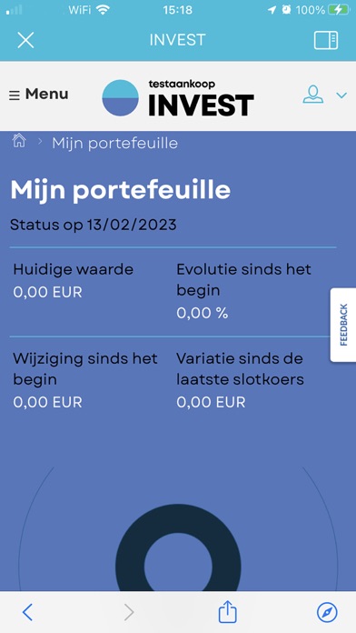 Testaankoop INVEST Digitaal Screenshot