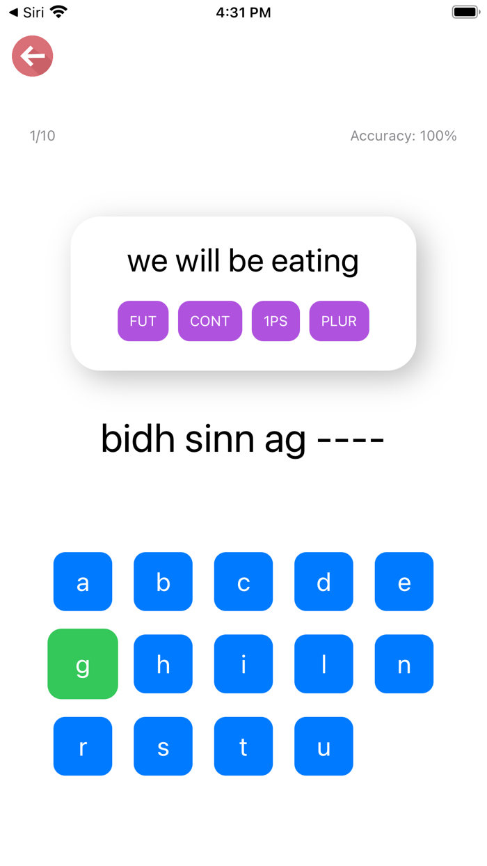 Scottish Gaelic Verb Blitz