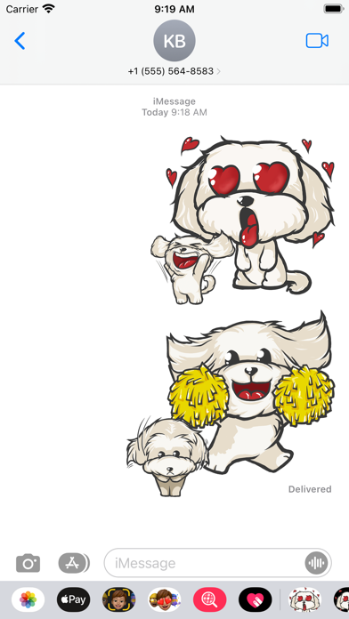 Cutest Maltese Puppy Sticker Screenshot