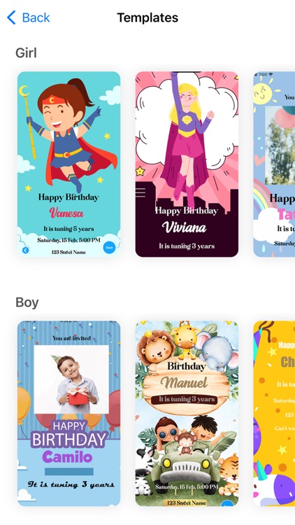 Birthday invitation maker .