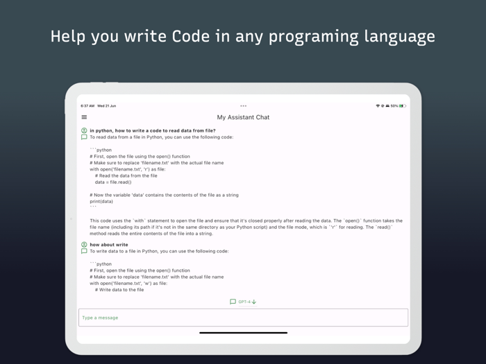 My AI Assistant Chat