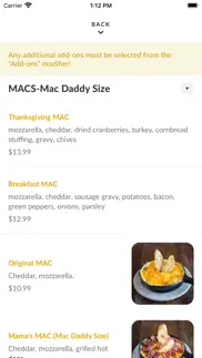 macs macaroni and cheese shop iphone screenshot 3