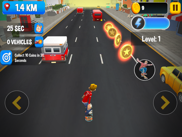 Skateboard Traffic Racer