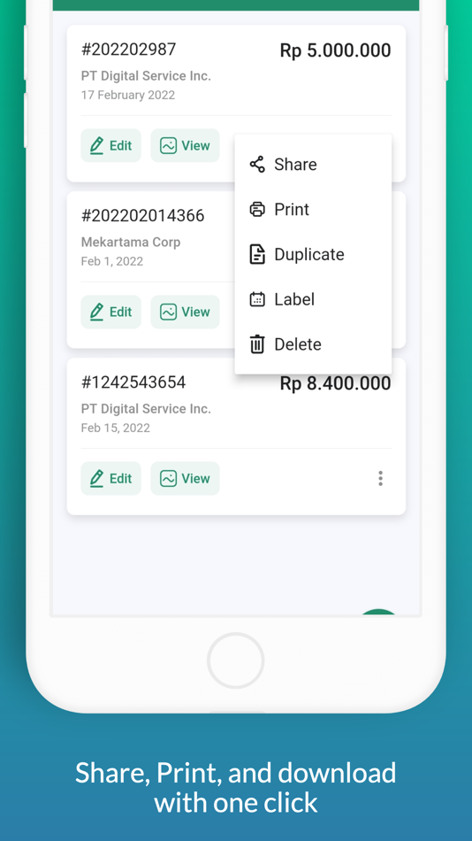 #4. Simple Invoice Generator (iOS) 由: PT. PEMROGRAM KODE INDONESIA