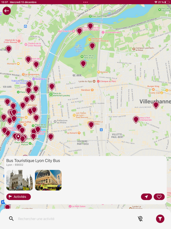 Lyon City Card - ONLYLYON iPad screenshot 3 - Travel app