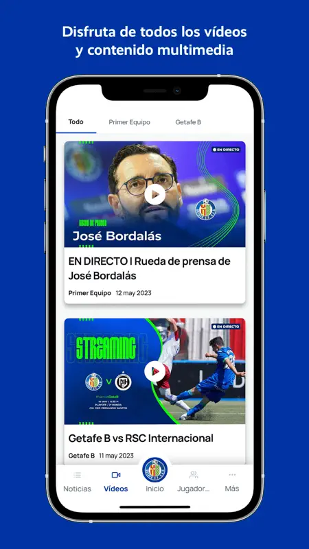 Getafe CF App Oficial screenshot 3 of 6
