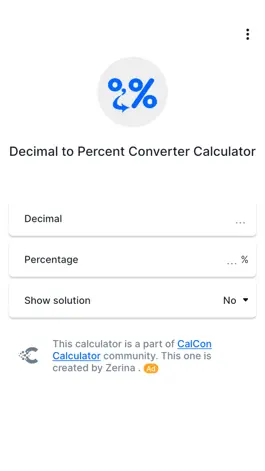 Game screenshot Decimal to Percent Converter mod apk