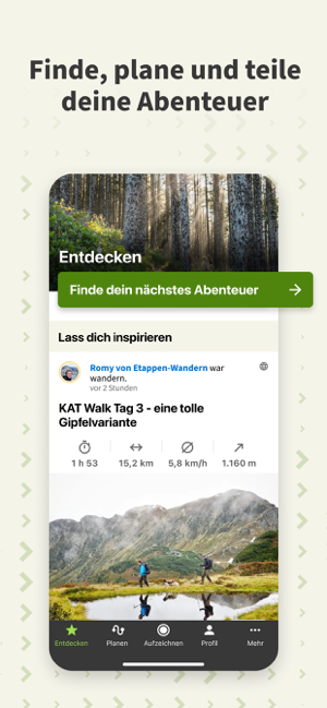 ‎komoot - Wandern und Radfahren Screenshot